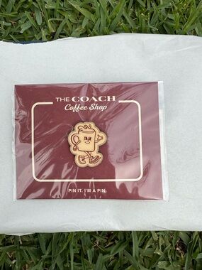 The Coach Coffee Cup Enamel Pin